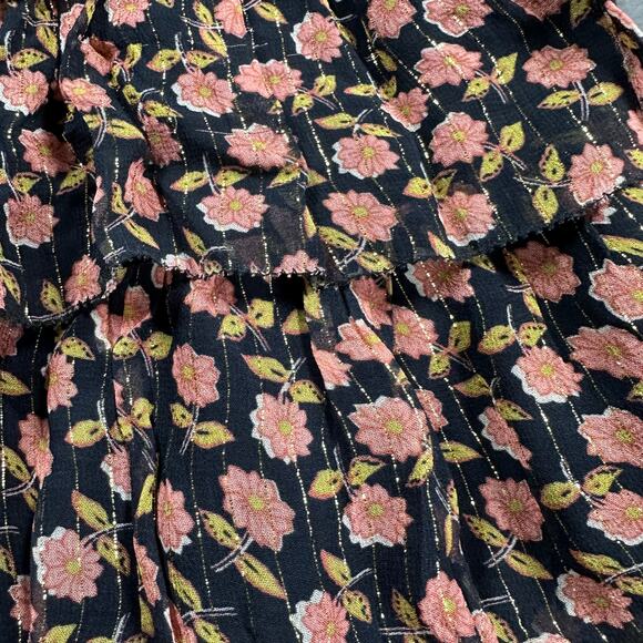 Saylor NYC Metallic Floral Ruffle Mini Dress Size Small NWT - Picture 8 of 9